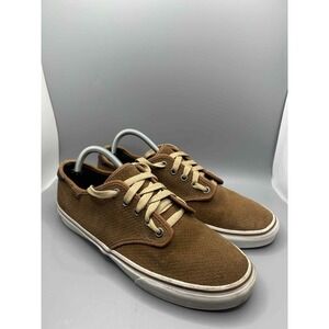 Vans  Brown Suede Low Top Sneakers Women Size 10 Gum Sole